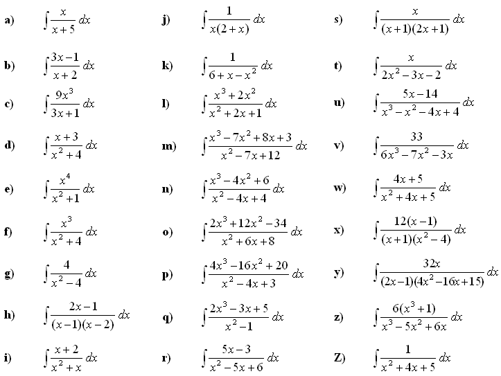 Indefinite integral of a function - Exercise 4